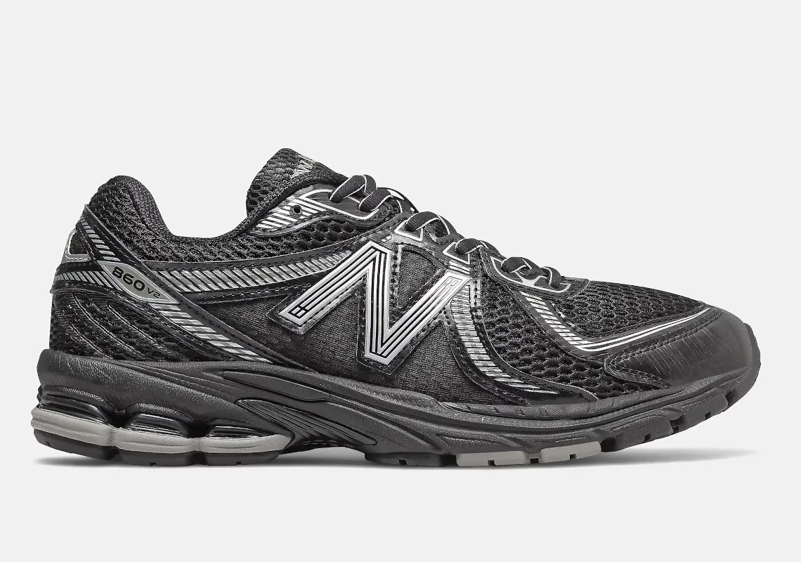 new balance 860v2 silver black new balance 860v2 silver black